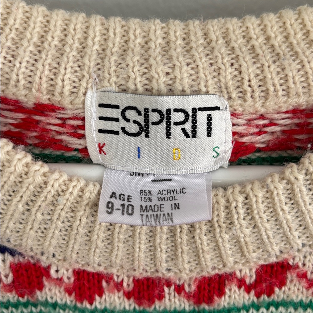 Vintage ESPRIT kid’s Christmas sweater - Picture 5 of 6